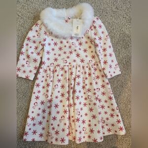 Janie and Jack Red and White Holiday Dress